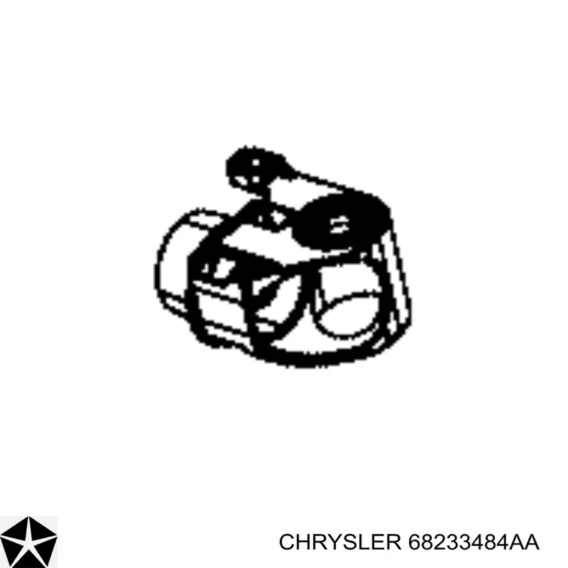 68233484AA Chrysler Кронштейн приймальної труби глушника