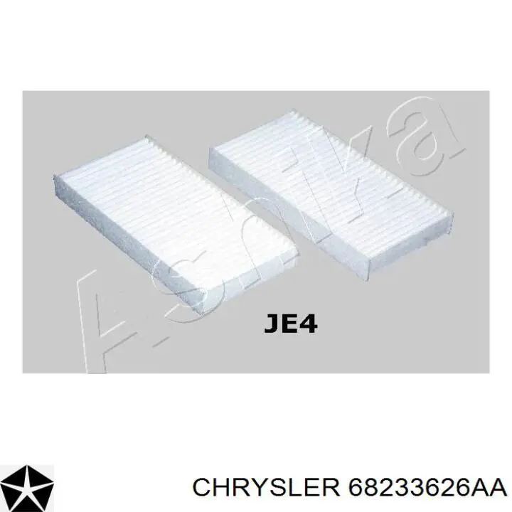 Фільтр повітряний обігрівача Chrysler 68233626AA ціна, від 4.38 USD