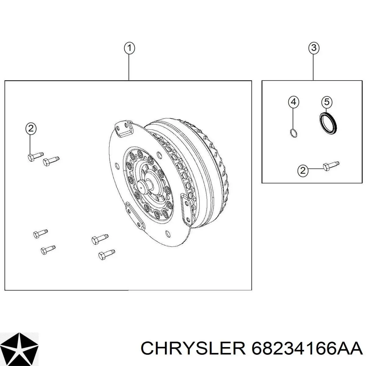  Chrysler 68234166AA ціна, від 253.42 USD