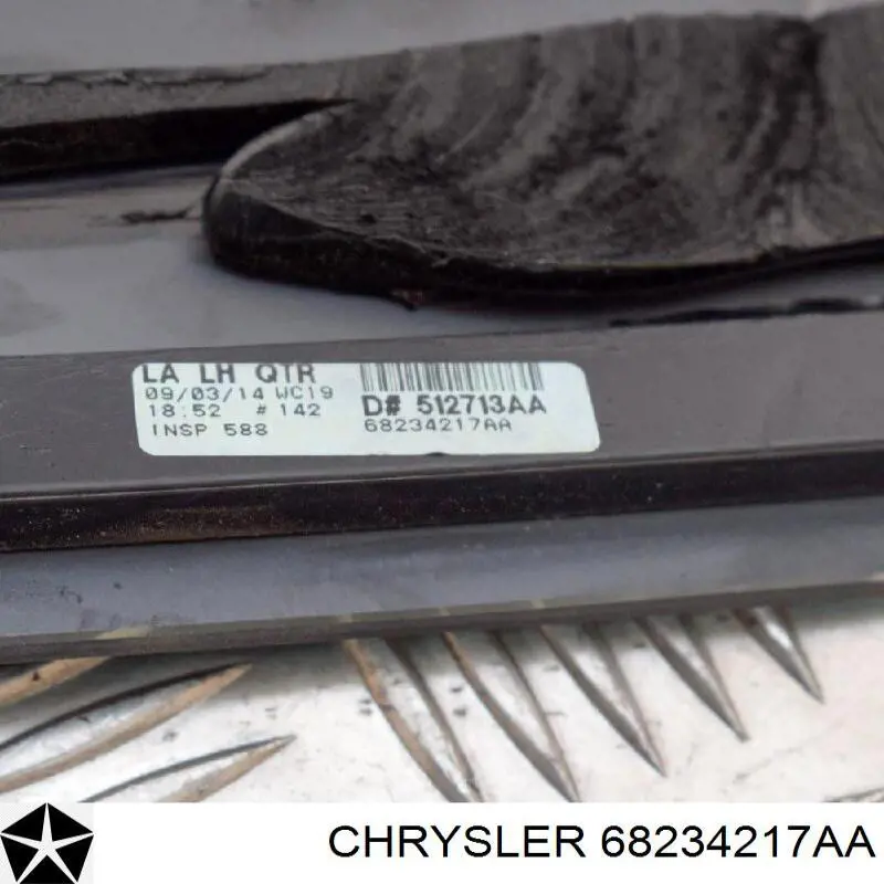 68234217AA Chrysler Скло багажного відсіку, ліве