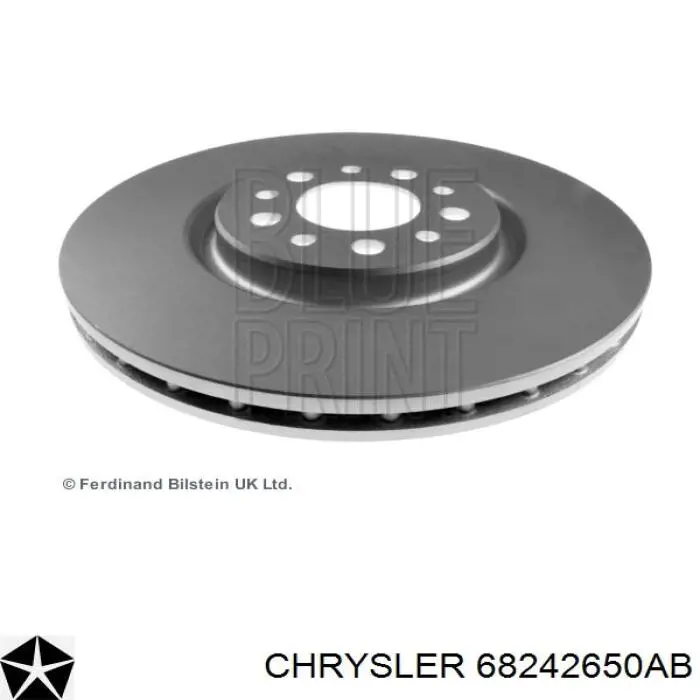 68242650AB Chrysler диск гальмівний передній