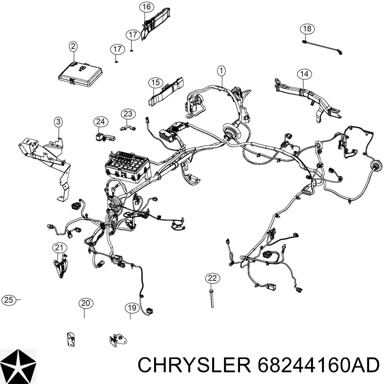  Chrysler 68244160AC ціна, від 20.81 USD