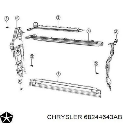  K68244643AB Fiat/Alfa/Lancia