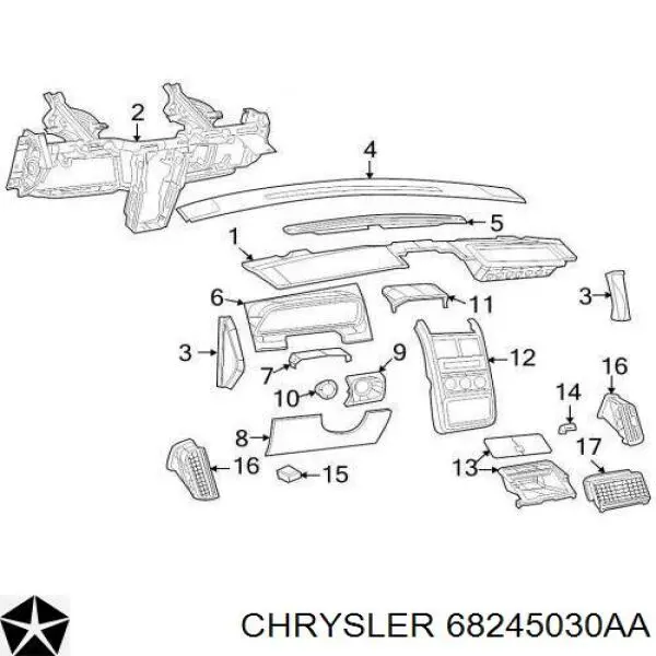 68245030AA Chrysler 
