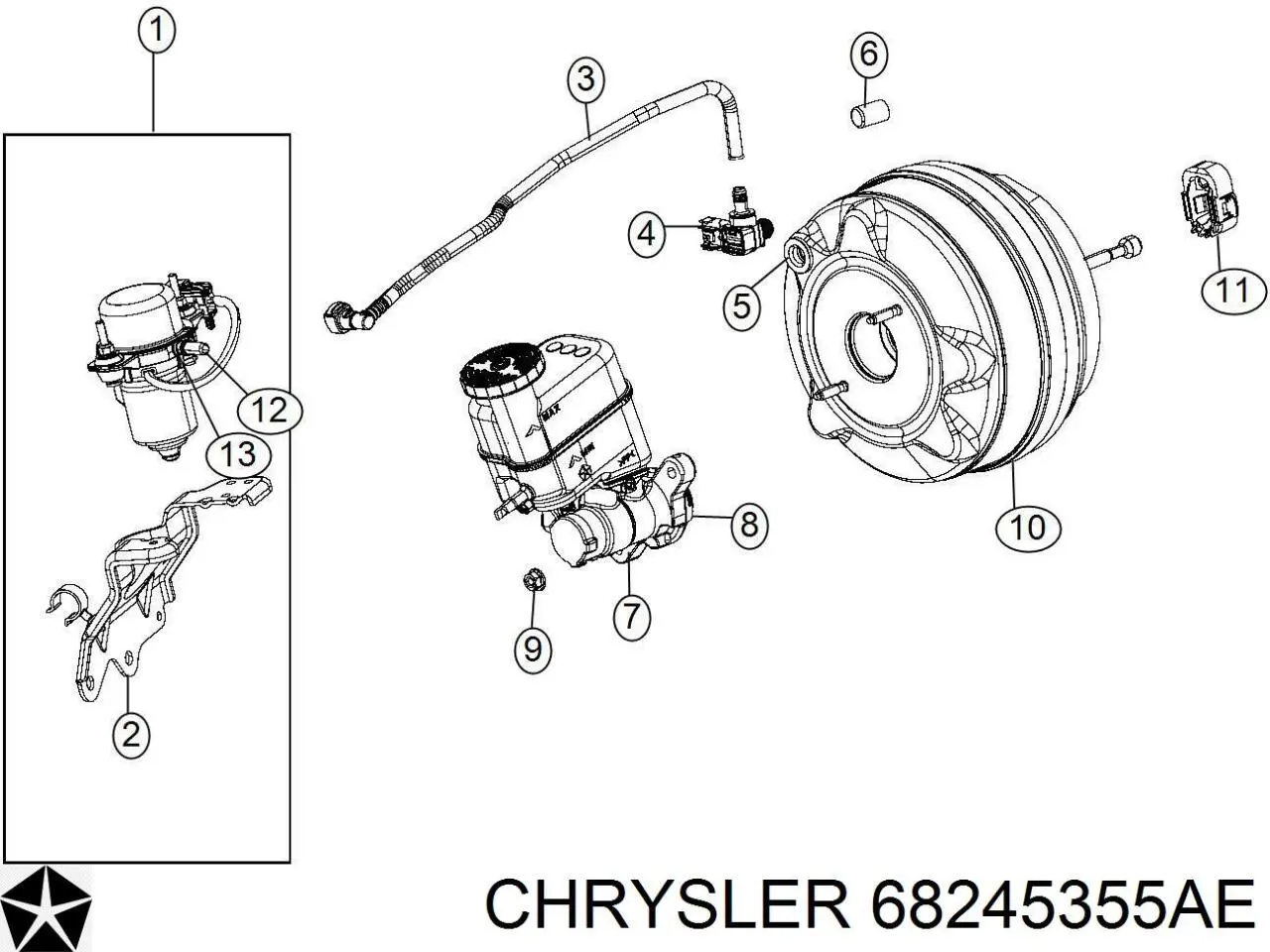 Купити 68245355AB Chrysler ВПГ