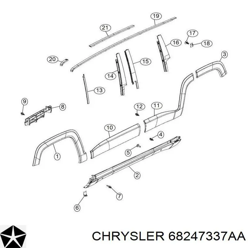  Chrysler 68247337AA ціна, від 3.80 USD
