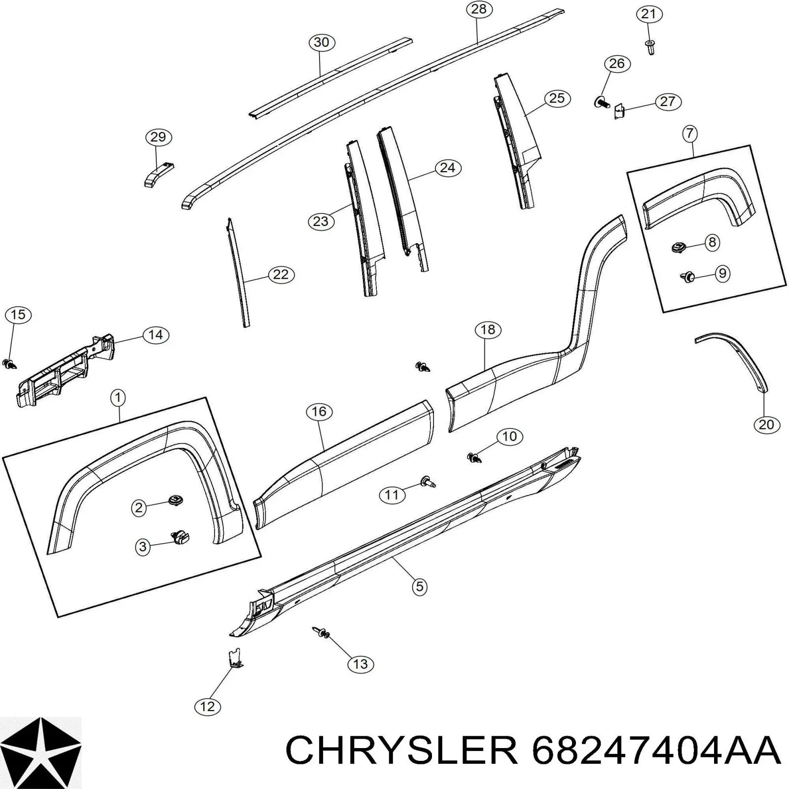 68247404AA Chrysler 