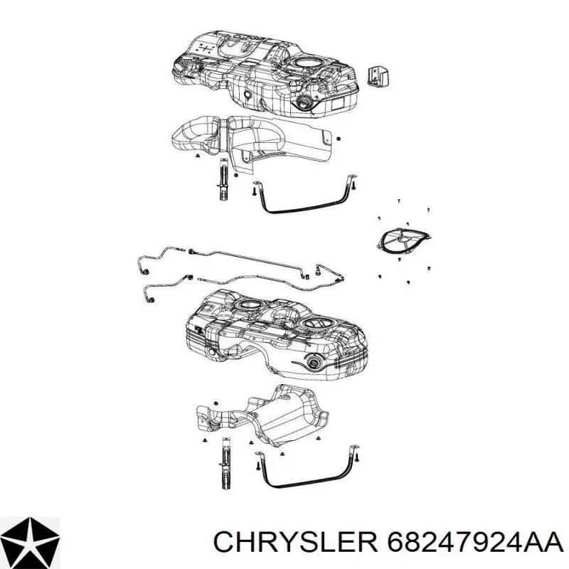 Бак паливний K68247924AA Fiat/Alfa/Lancia