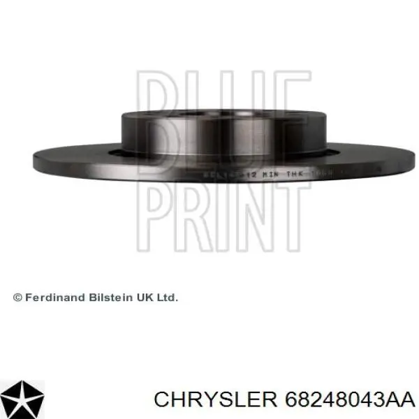 Купити 68248043AA Chrysler Диск заднього гальма