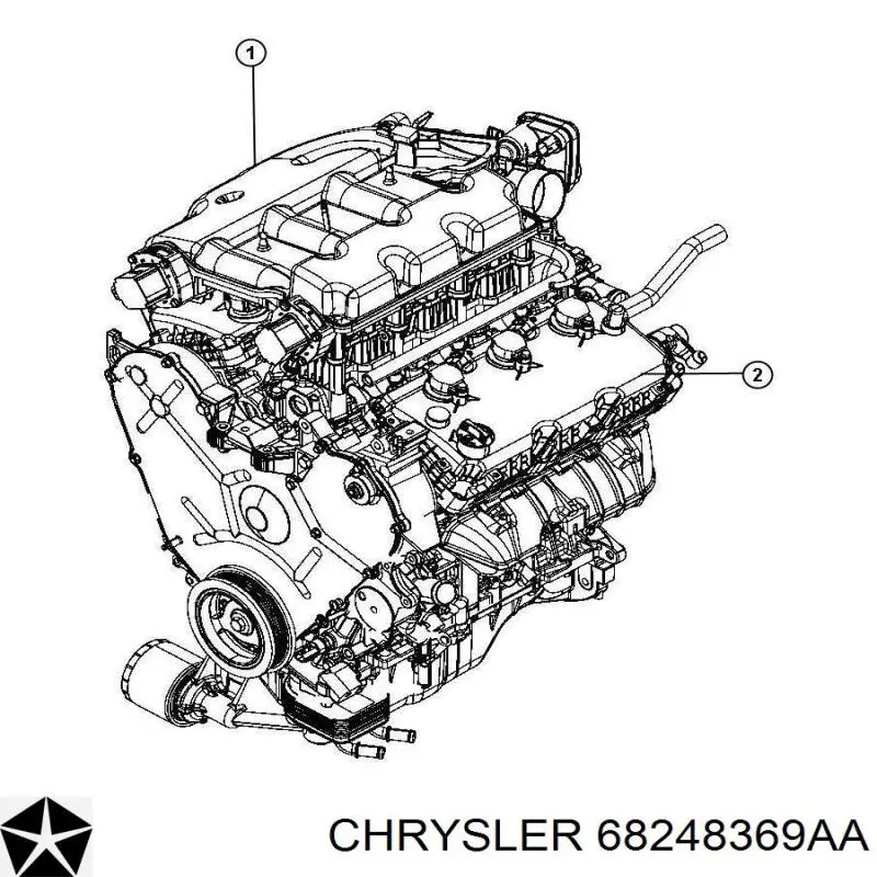 ДВЗ Chrysler EGF ціна, від 1275.51 USD