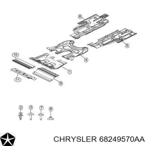  Chrysler 68249570AA ціна, від 50.68 USD