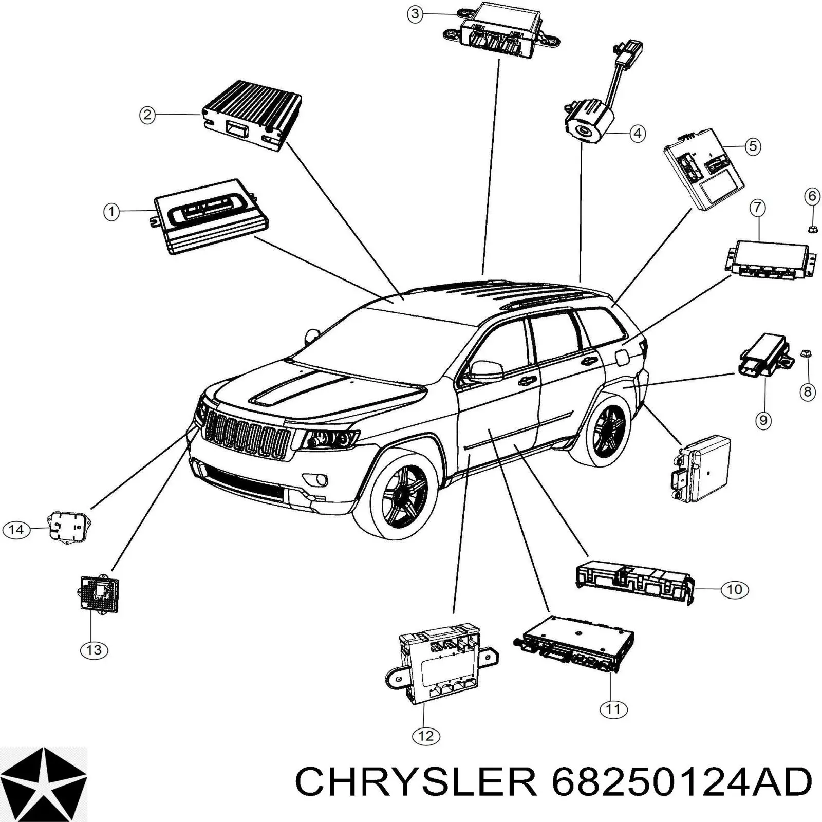 68250124AD Chrysler 