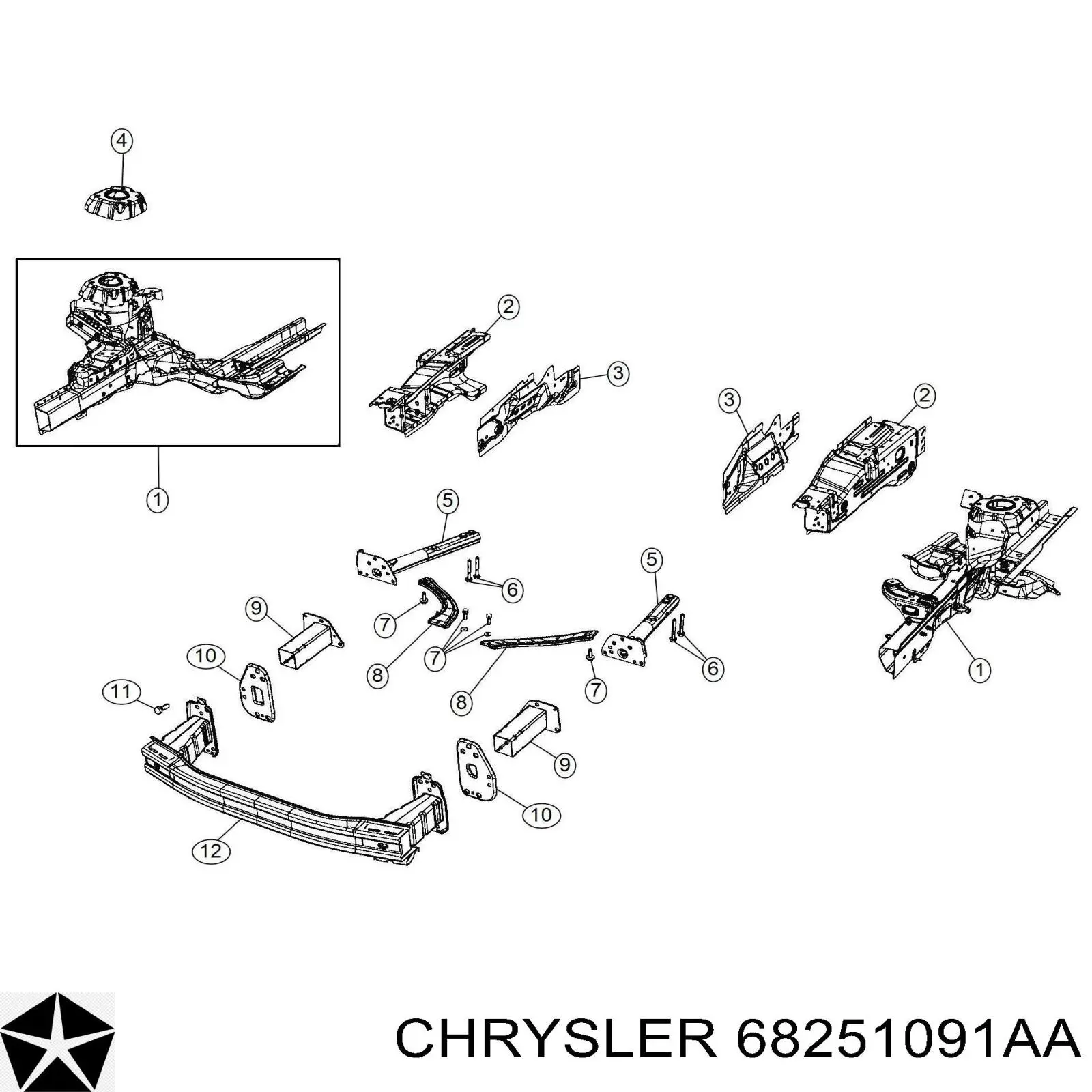 68251091AA Chrysler 