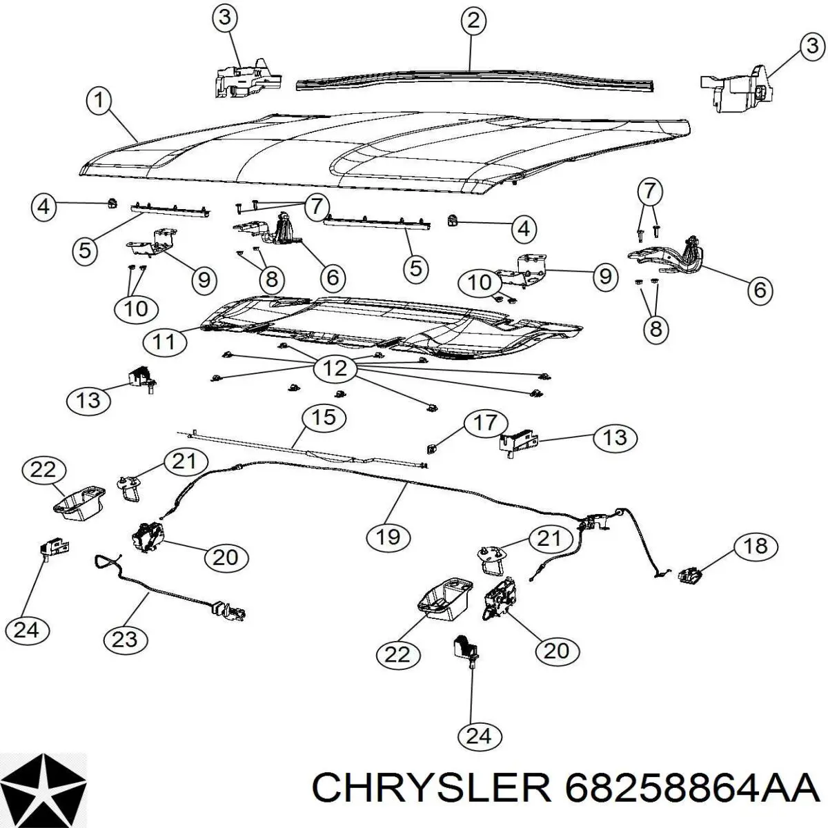 68258864AA Chrysler 