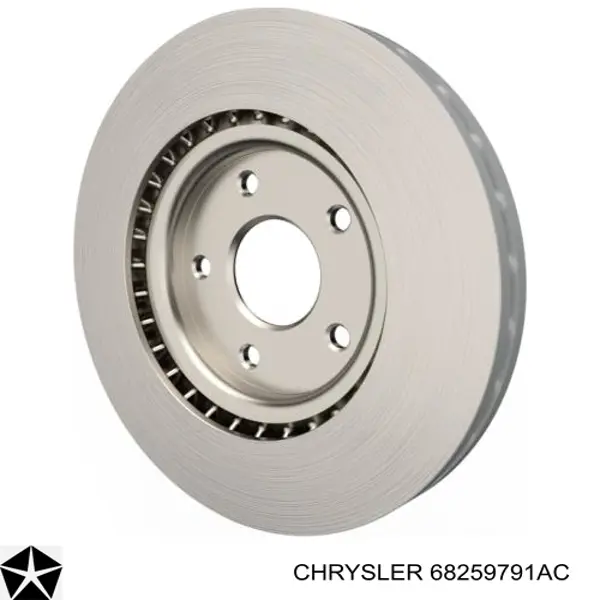 Диск переднього гальма Chrysler 68259791AC ціна, від 69.17 USD