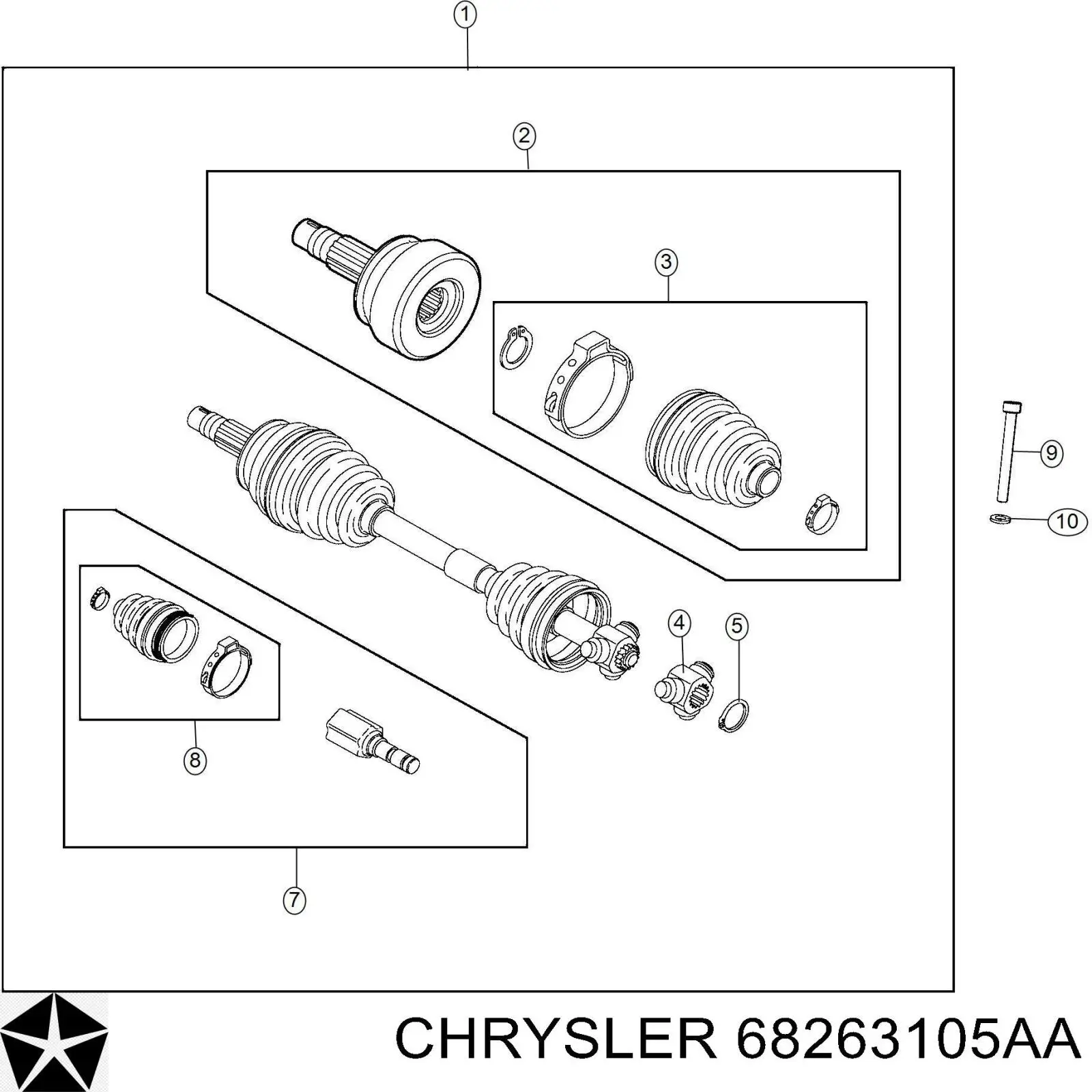  K68263105AA Fiat/Alfa/Lancia