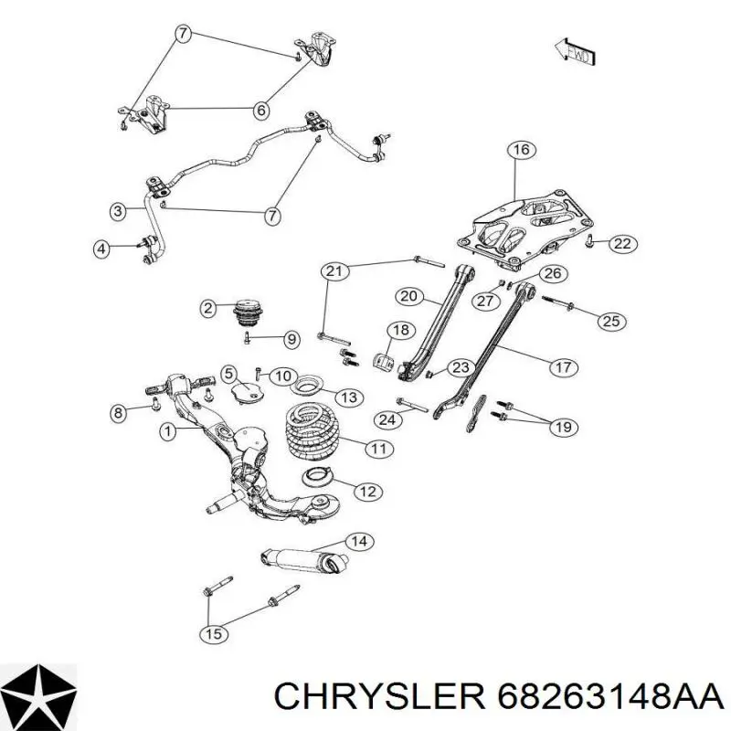 68263148AA Chrysler 