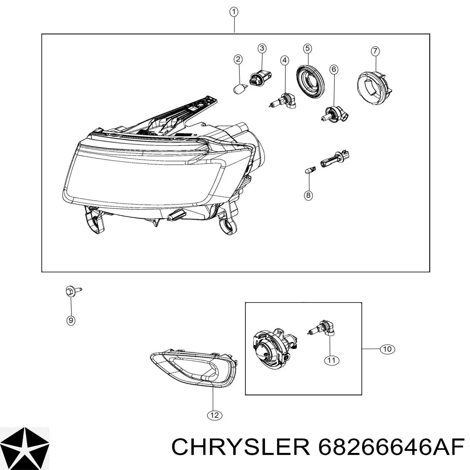  K68266646AF Fiat/Alfa/Lancia