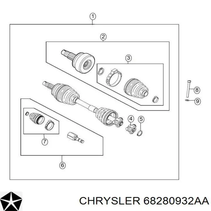  68280932AA Chrysler