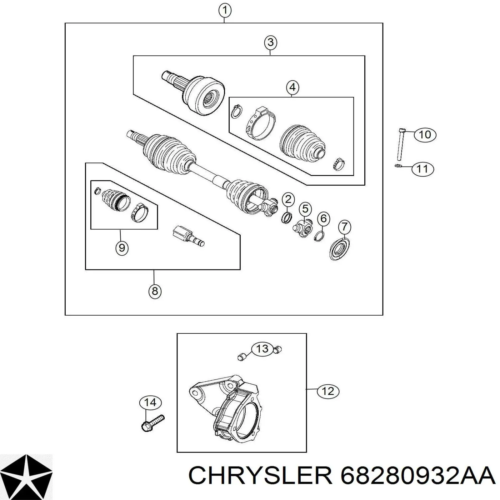 Купити 68280932AA Chrysler 