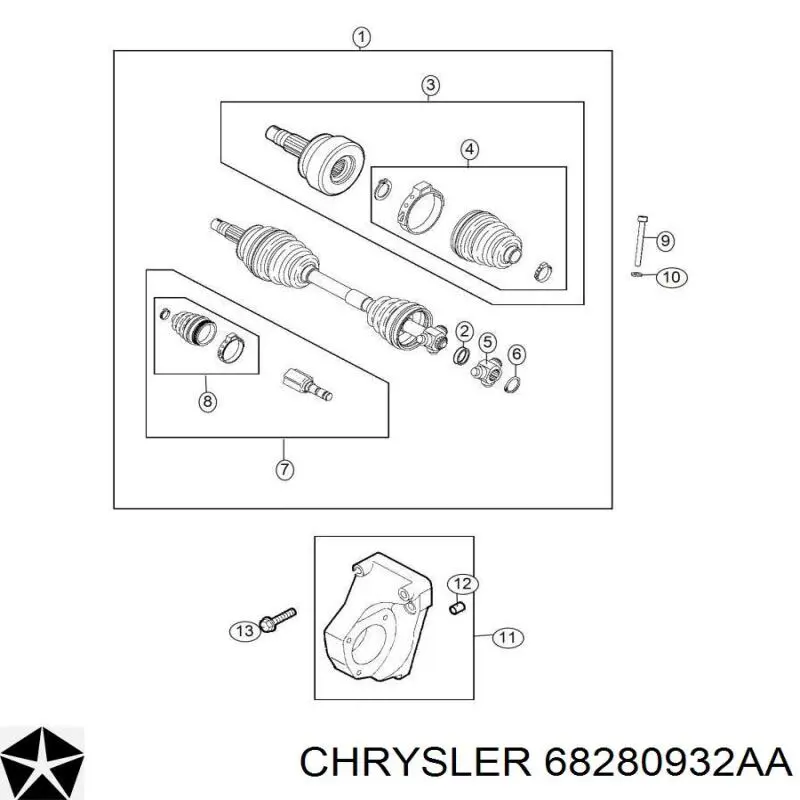 68280932AA Chrysler 
