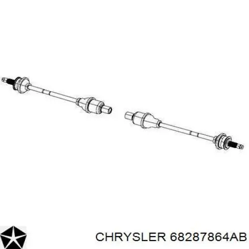 P68287864AB Chrysler Привід задній