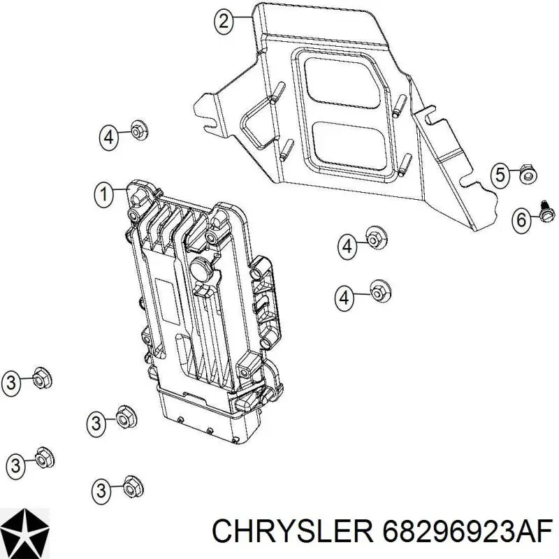 68296923AF Chrysler Модуль керування (ЕБУ) повним приводом
