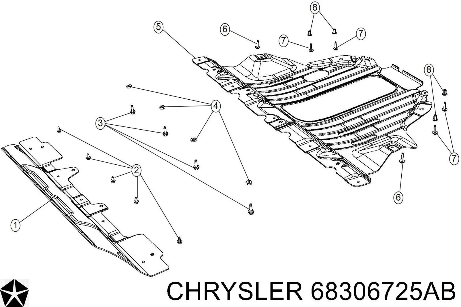 68306725AB Chrysler Обвіс бампера