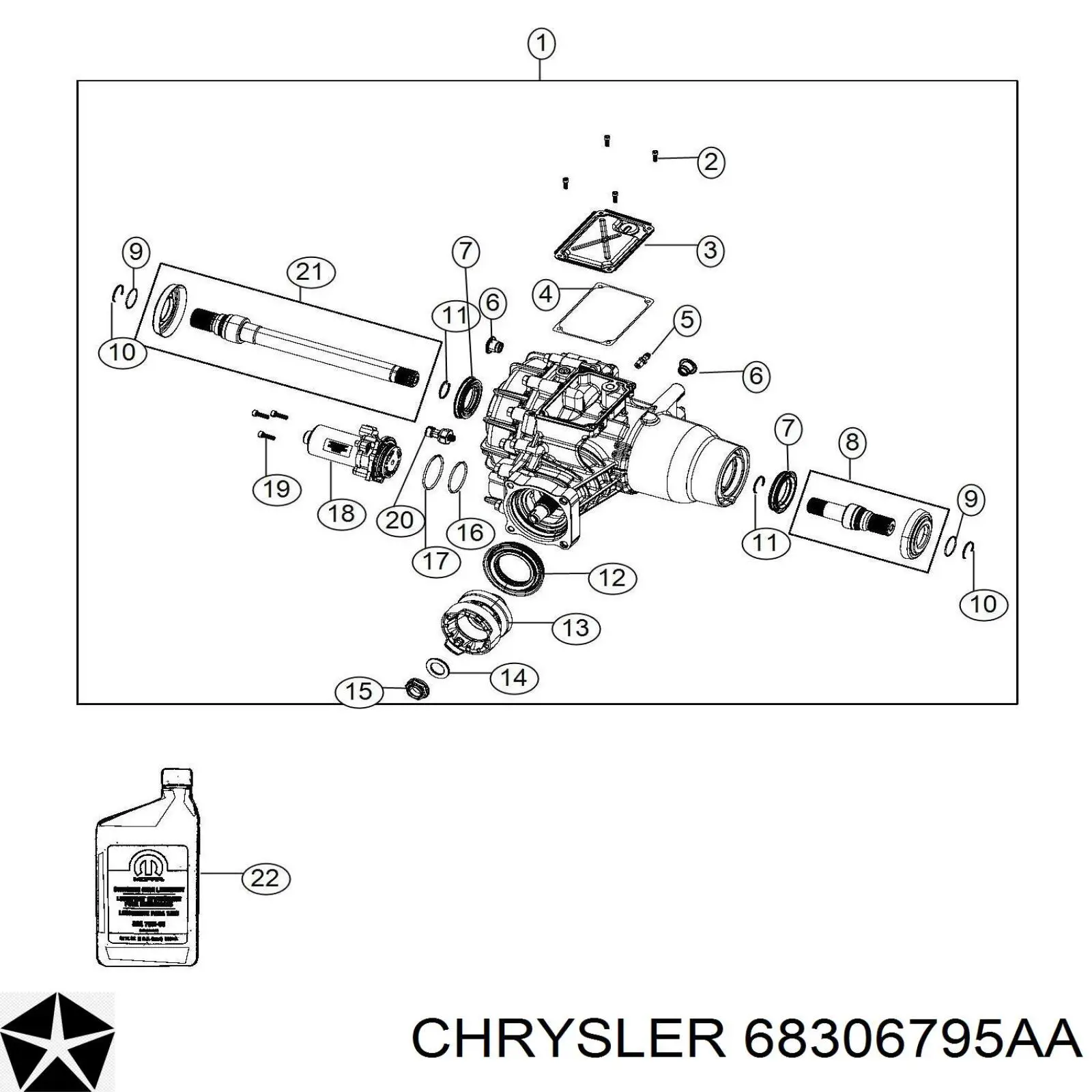 Диференціал задній Chrysler 200 (Крайслер 200)