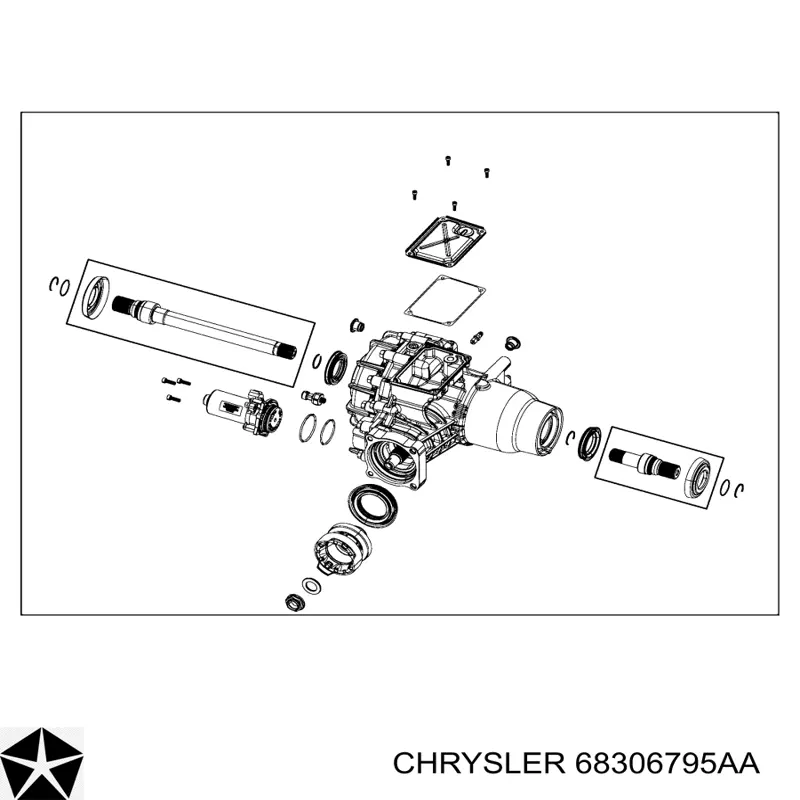 Диференціал задній Chrysler 05106270AD ціна, від 458.47 USD