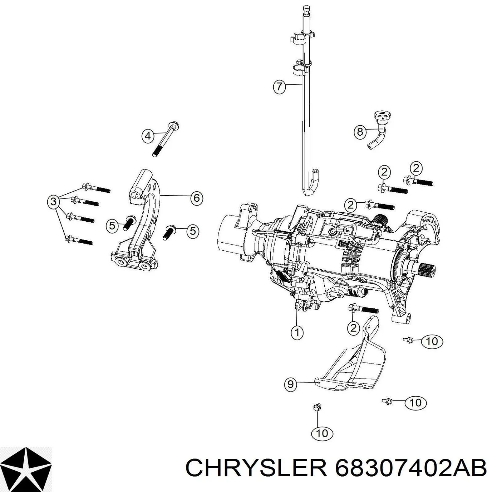  Chrysler 68307402AI ціна, від 76.02 USD
