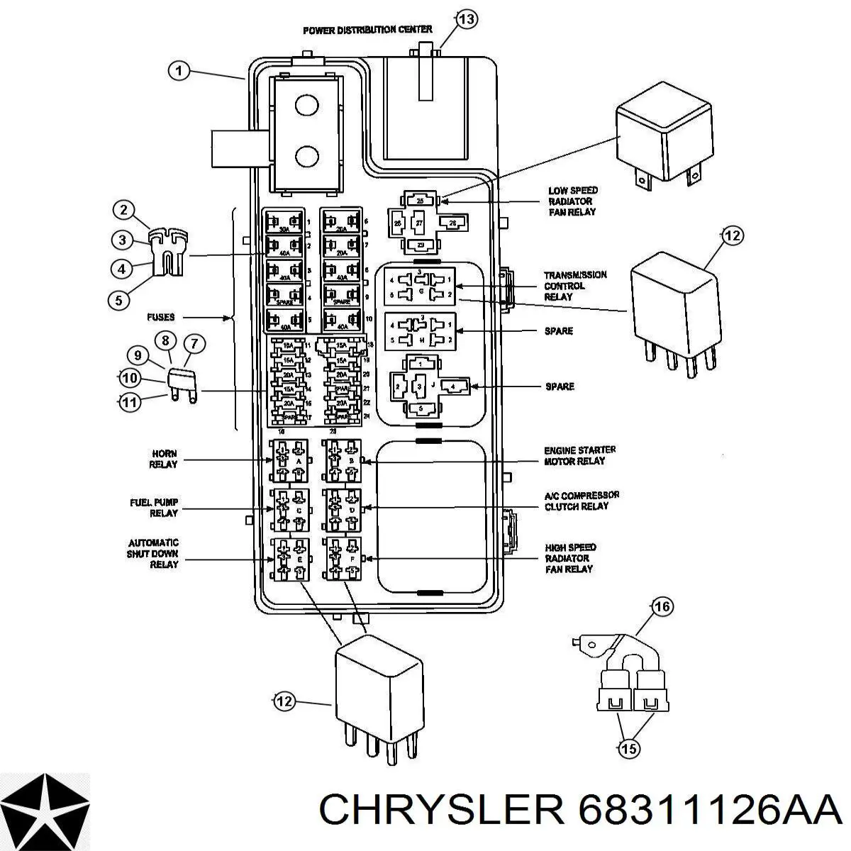 Купити 68311126AA Chrysler 