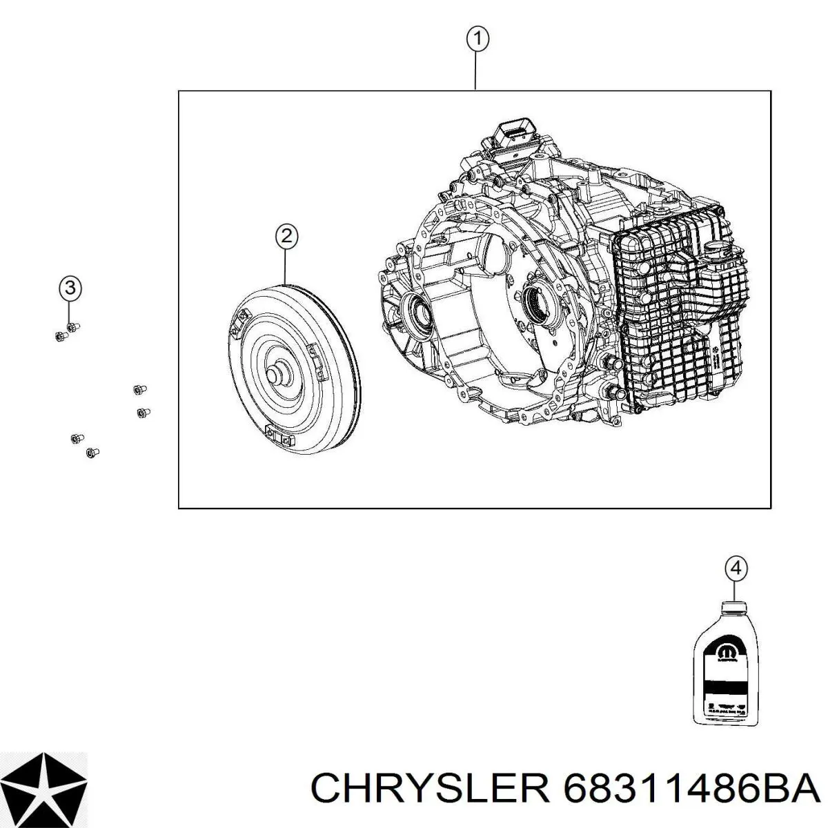 68311486BA Chrysler Автоматична коробка передач