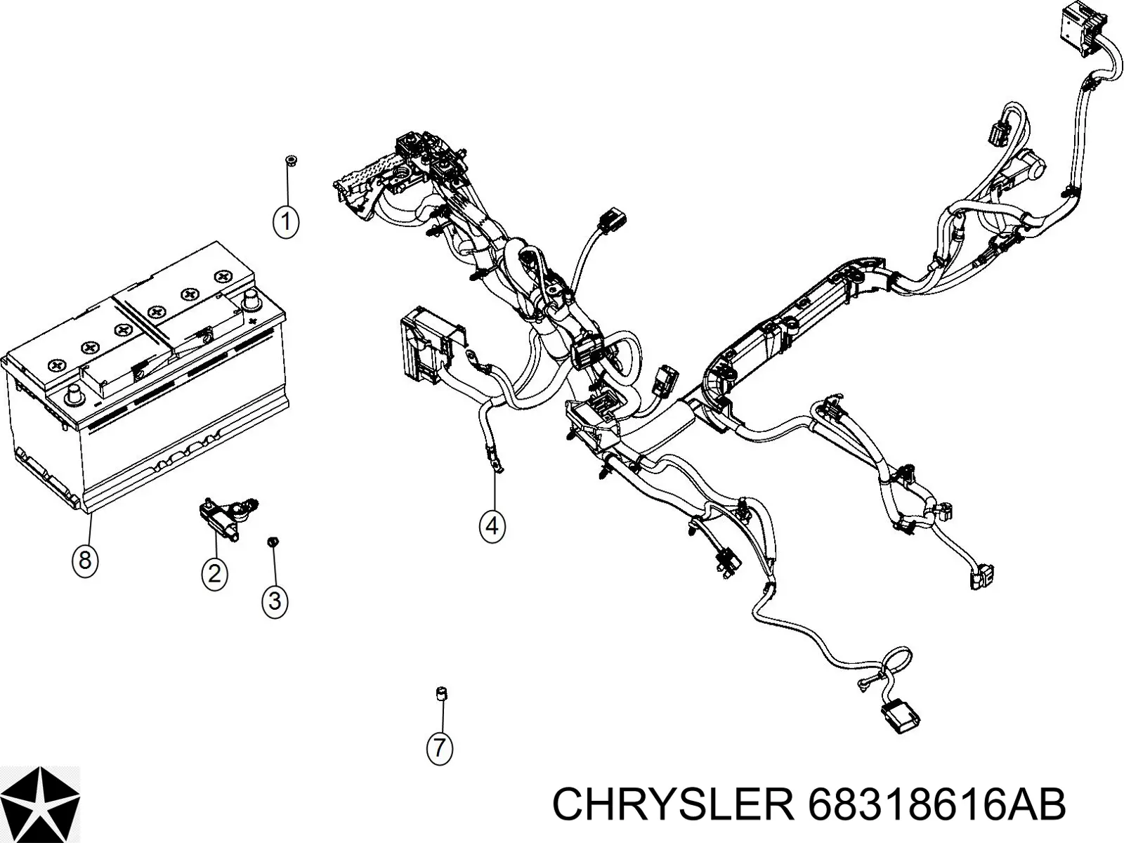 Важіль передній лівий Chrysler 68318616AB ціна, від 50.67 USD