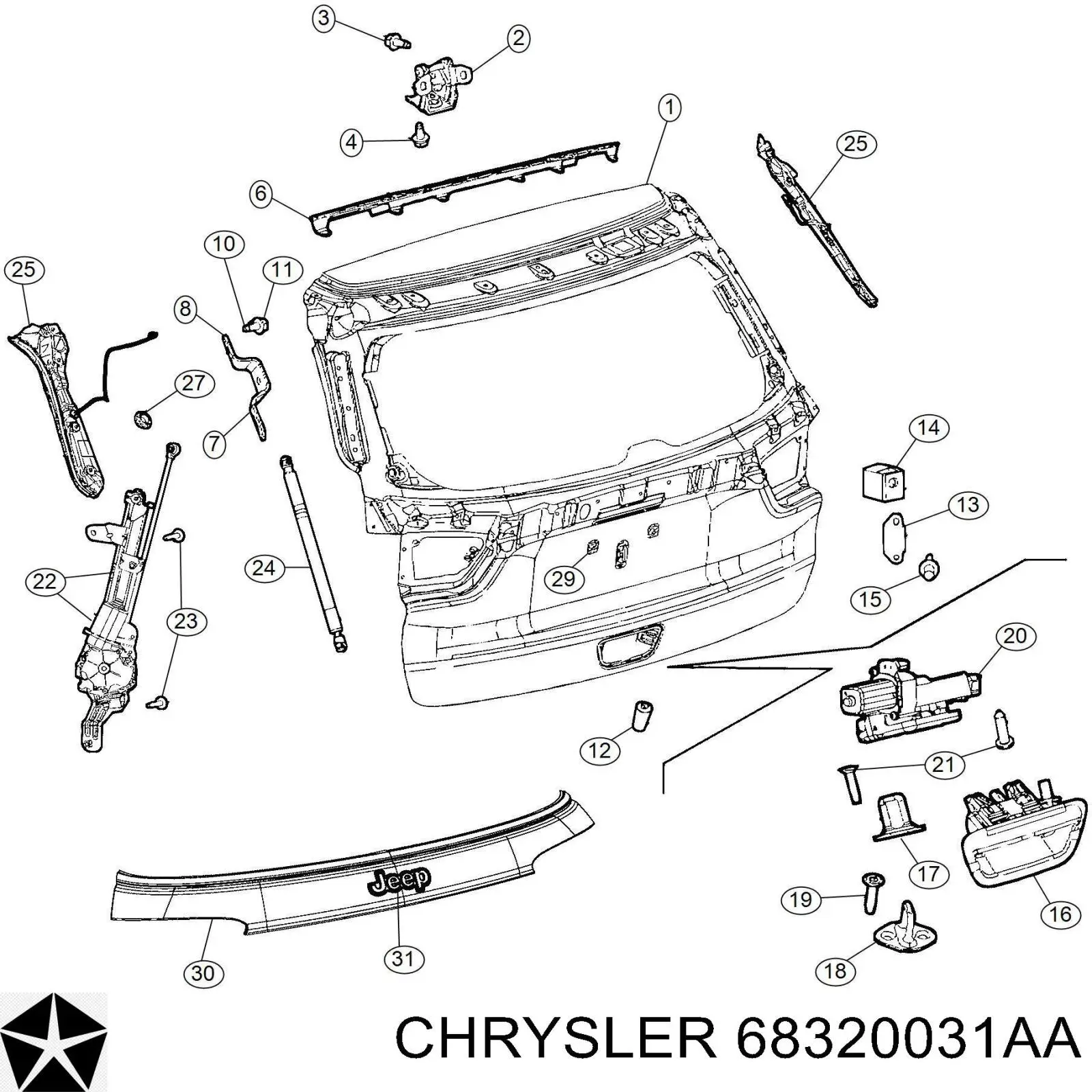 68320031AA Chrysler 
