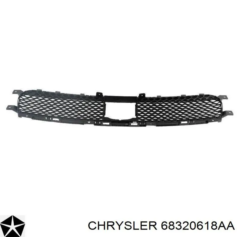 Решітка переднього бампера Chrysler 68320618AA ціна, від 56.68 USD
