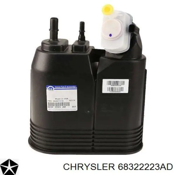 Адсорбер парів палива Chrysler 68322223AD ціна, від 98.43 USD
