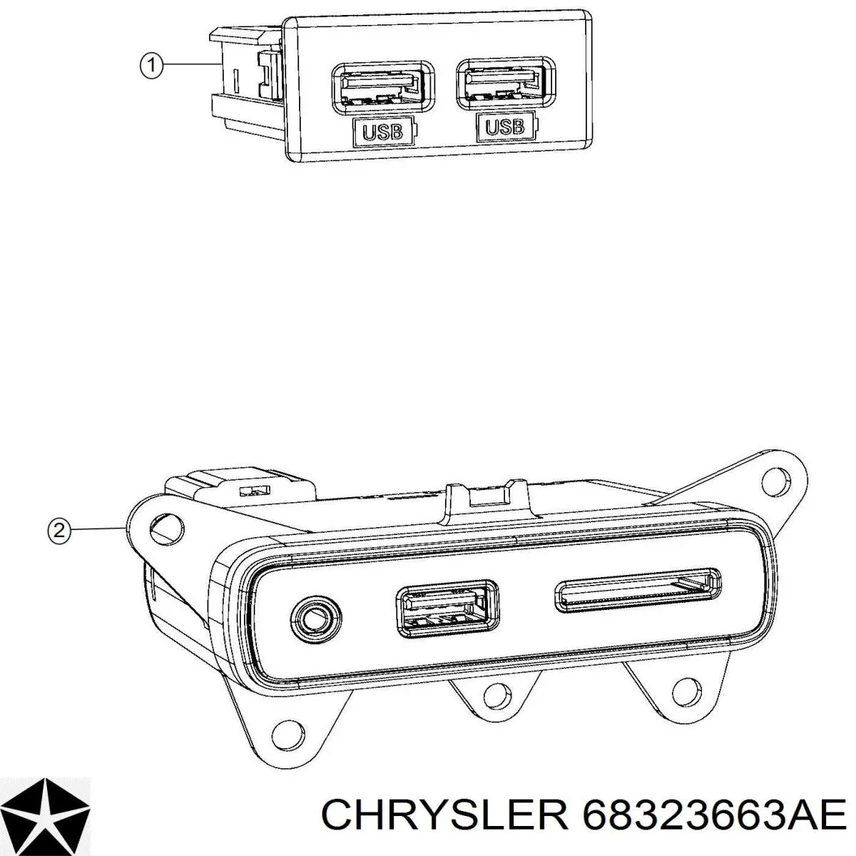  Chrysler 68323663AD ціна, від 127.11 USD