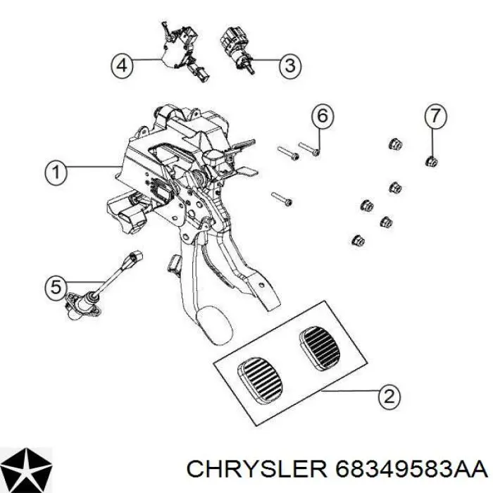 Датчик включення стопсигналу 68349583AA Chrysler