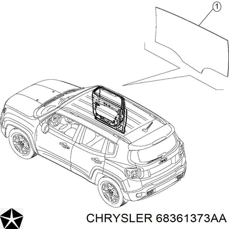 Скло-кватирка двері, передній, лівій Chrysler 68361373AA ціна, від 12.67 USD