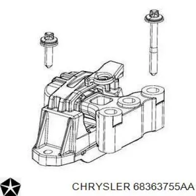 Подушка (опора) двигуна, права 68363755AA Chrysler