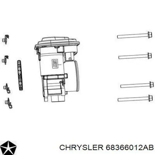 Дросільна заслінка в зборі 68366012AB Chrysler