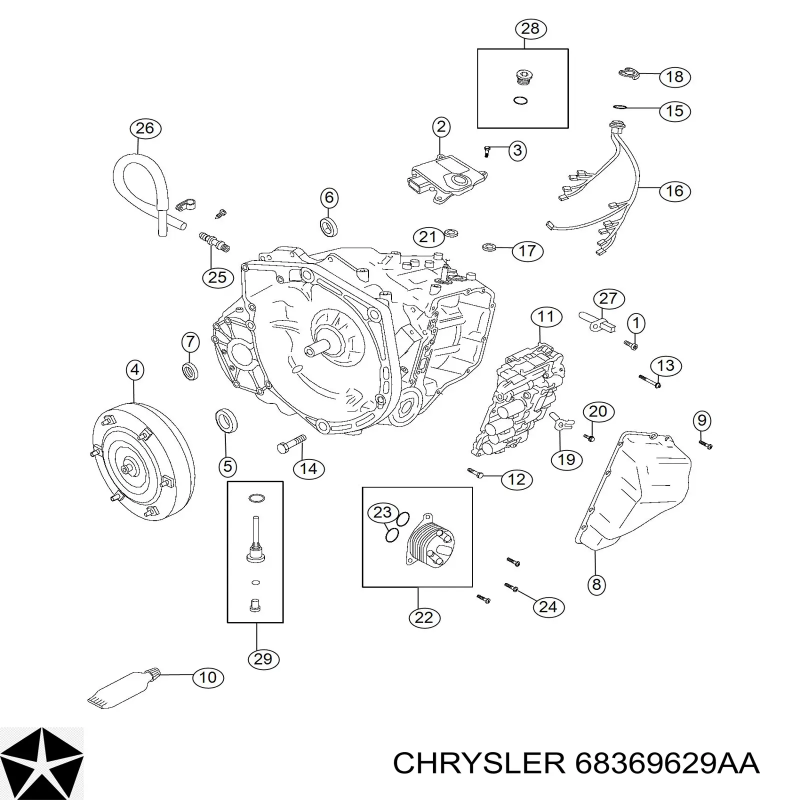  K68369629AA Fiat/Alfa/Lancia