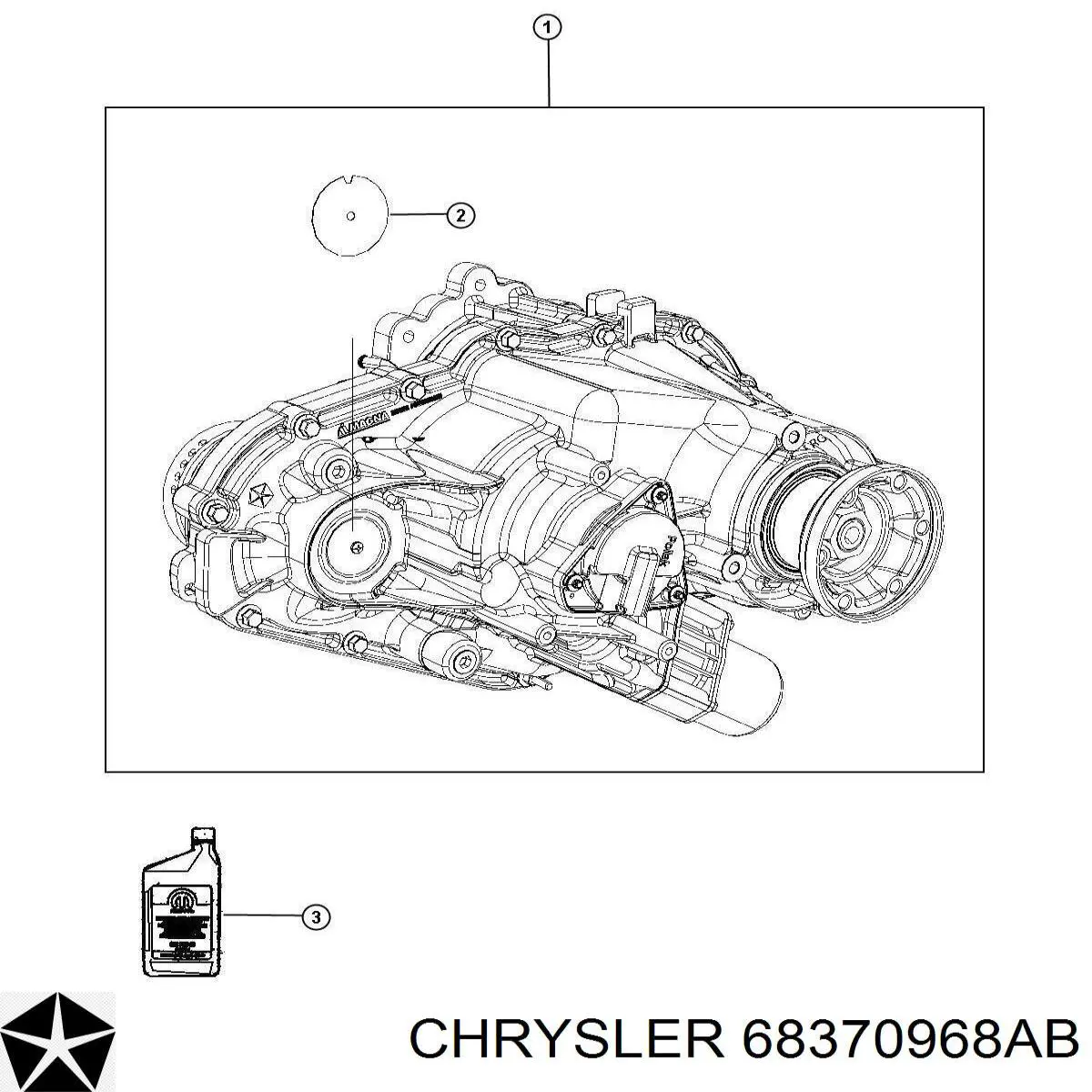 Купити RL370968AA Chrysler Коробка роздавальна в зборі