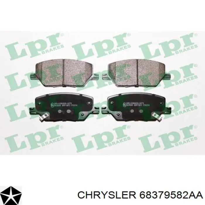 Гальмівні колодки Chrysler 68379582AA ціна, від 40.23 USD