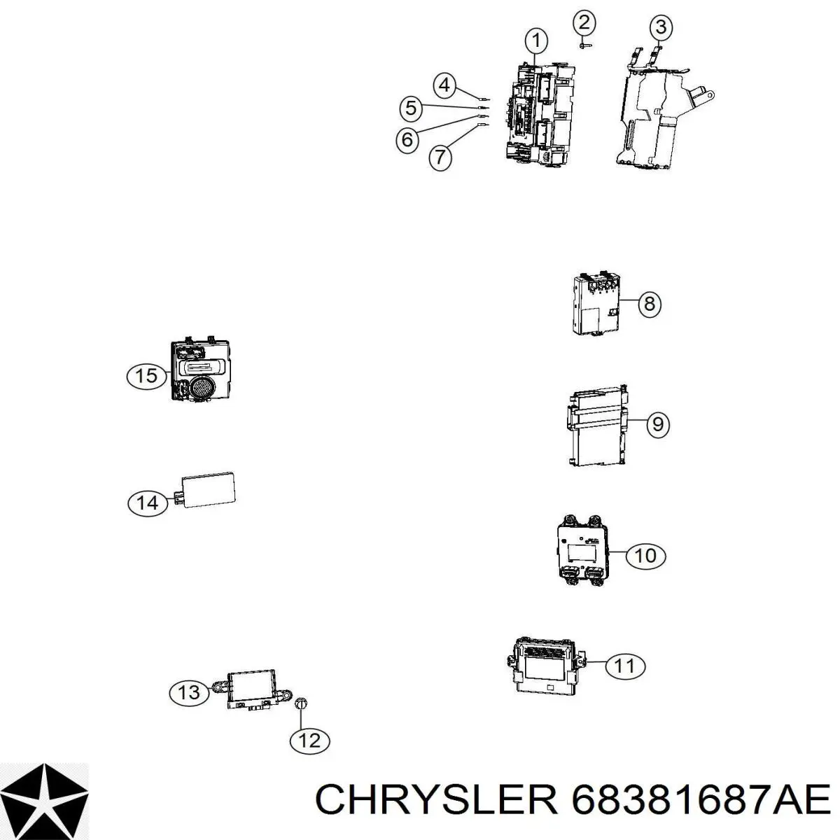  K68381687AE Fiat/Alfa/Lancia