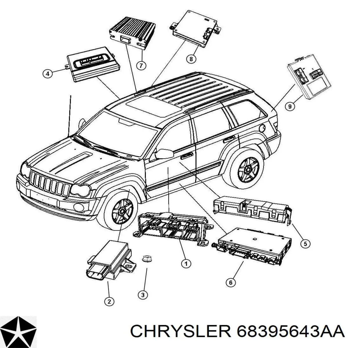  Chrysler 56029423AI ціна, від 294.53 USD