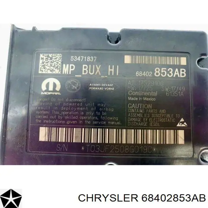 68402853AB Chrysler 