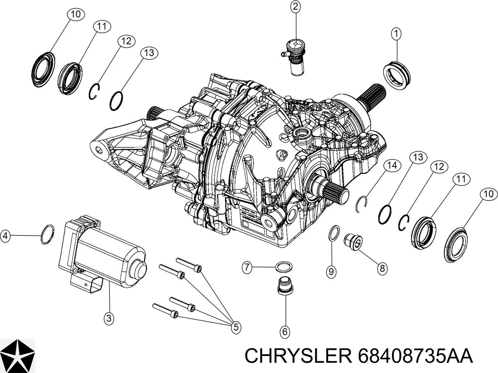  Chrysler 68408735AA ціна, від 7.00 USD