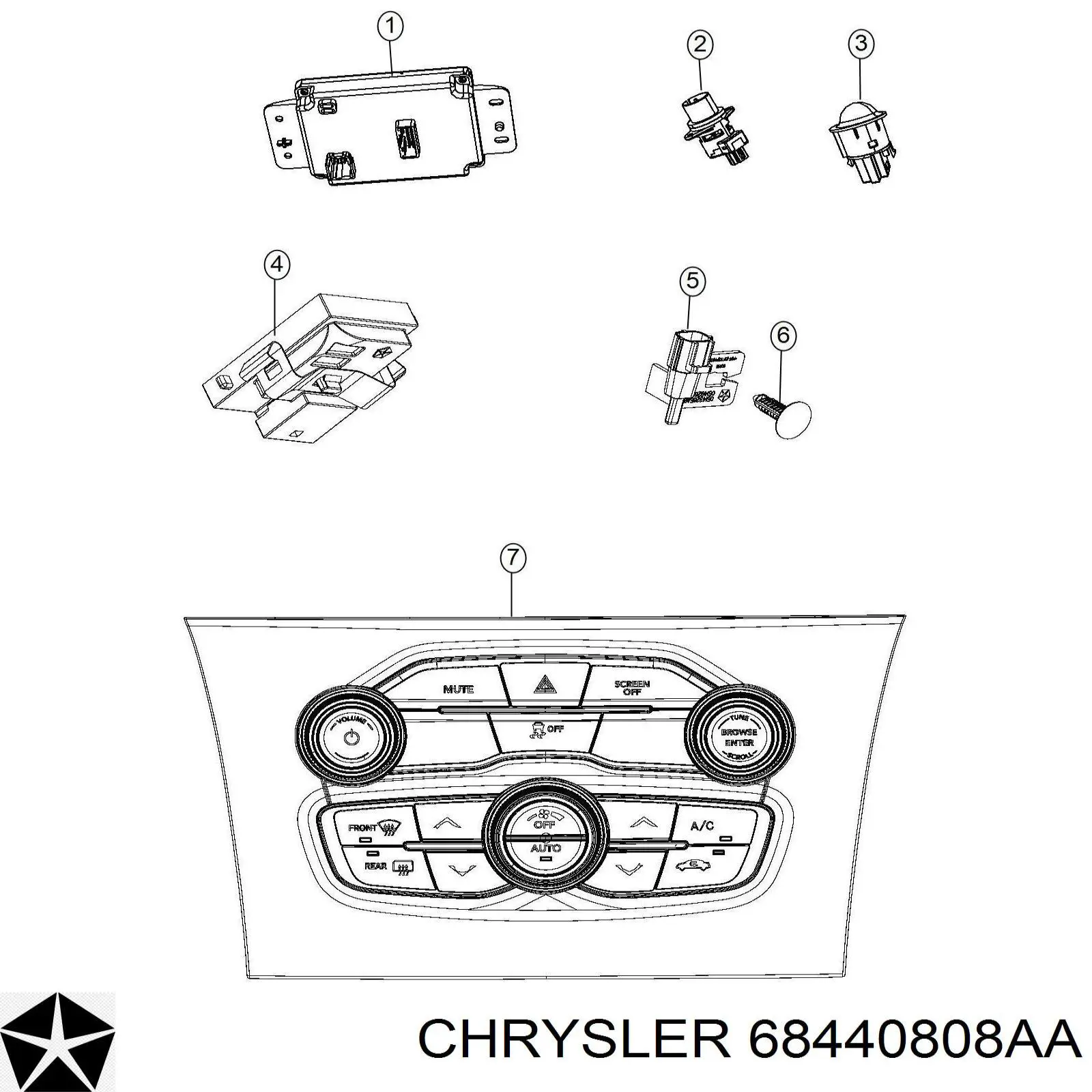 Купити 68440808AA Chrysler 